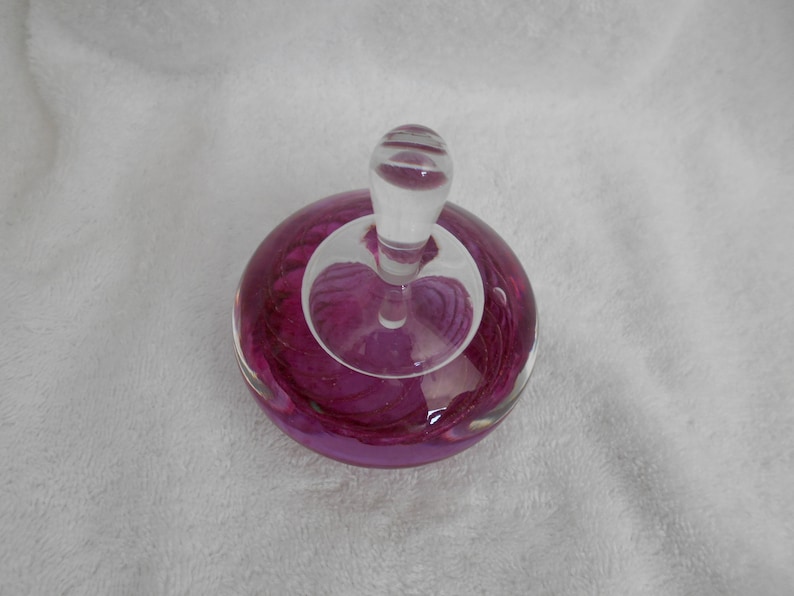 Signed perfume bottle 1981 | Etsy Perfume bottle iridescent | Etsy