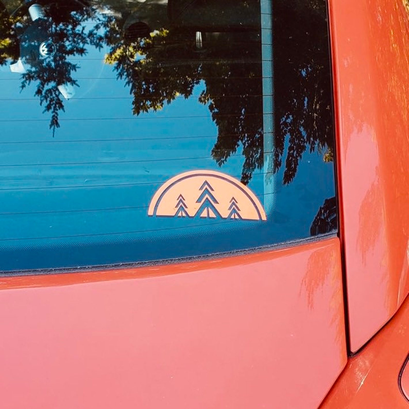 Trees Outdoor Decal Hiking Decal Outdoor Sticker Travel Etsy