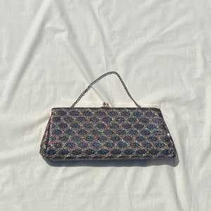 1960s glittery clutch handbag