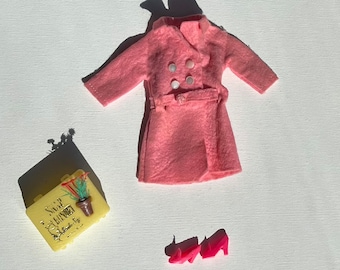 1960s peacoat, suit, and shoes outfit for Barbie