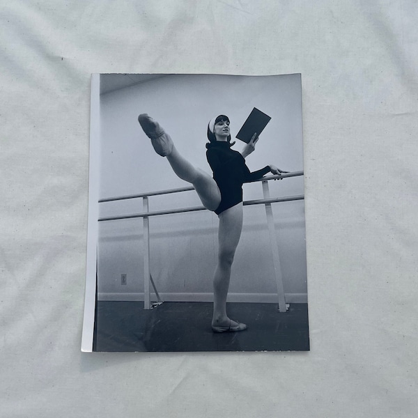 1950s found photo ballerina original  print by Herral Long