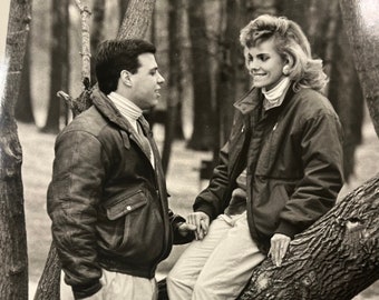 vintage 1980s found photo couple original print by Lee Merkle