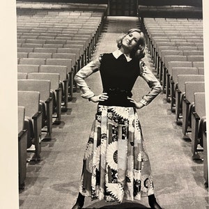 vintage found photo 1960s woman in patchwork print