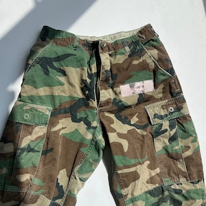 vintage patchwork camo pants