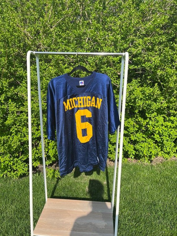 1990s Michigan #6 Jersey Russell Athletics