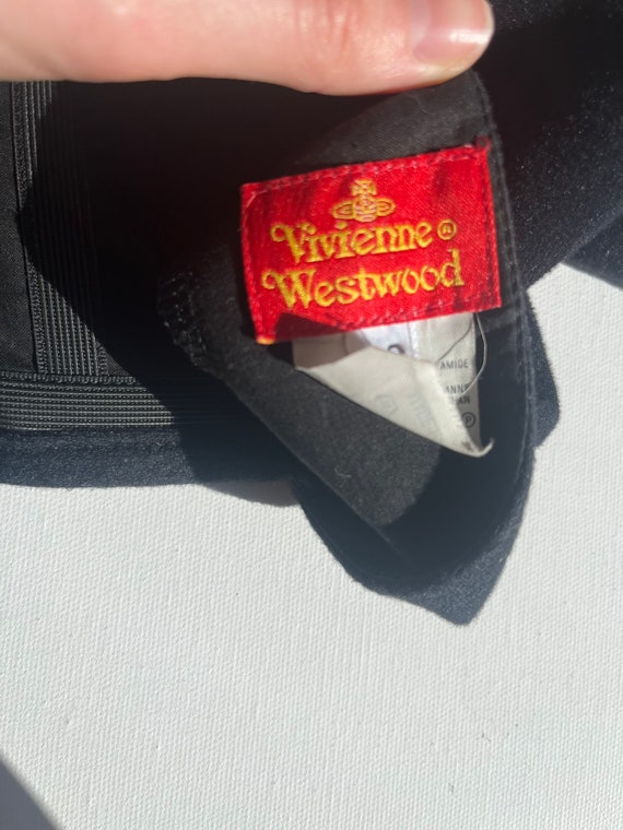 1990s Vivienne Westwood black velvet long sleeve … - image 5