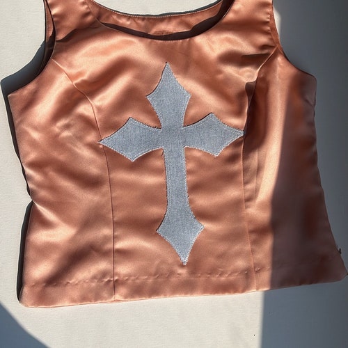 1/1 one of a order kind satin cross top