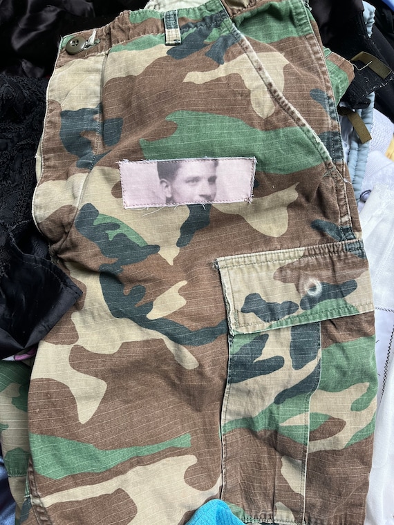 vintage patchwork camo pants - image 2