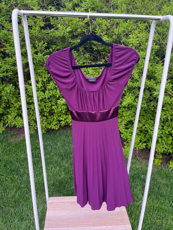 1990s Taboo purple babydoll dress