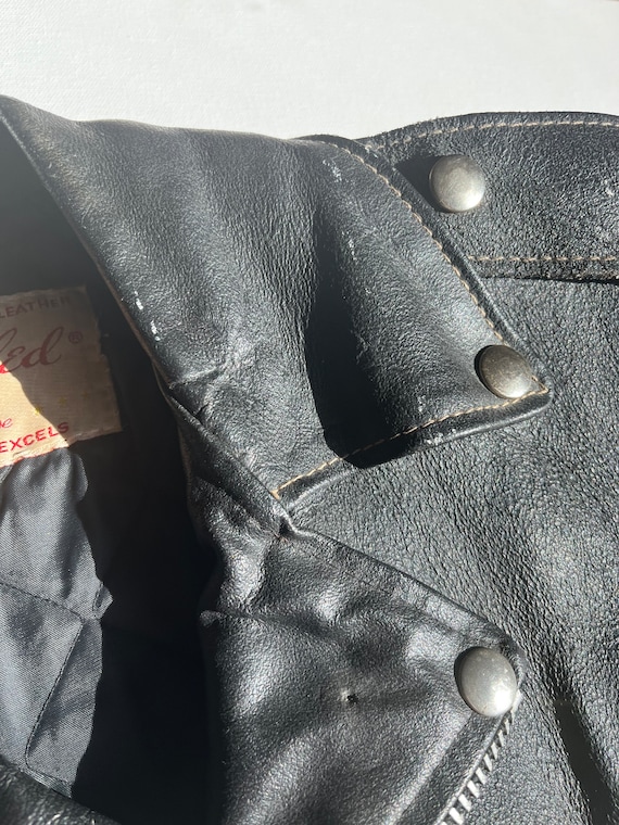 vintage 1960s rare Excelled Genuine Leather jacket - image 9
