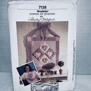Vtg 1990 Quilting Applique Patchwork Sewing Pattern Booklet 7138 Simplicity