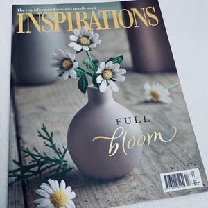 Inspirations Embroidery Needlework Magazine 117 &#39;23 Patterns Templates Australia
