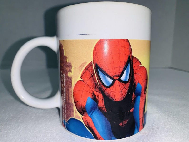 Erstaunlicher Spider-Man-Becher 20 Oz Sherwood 2006 Cup Marvel Wrap around Grafiken Bild 3