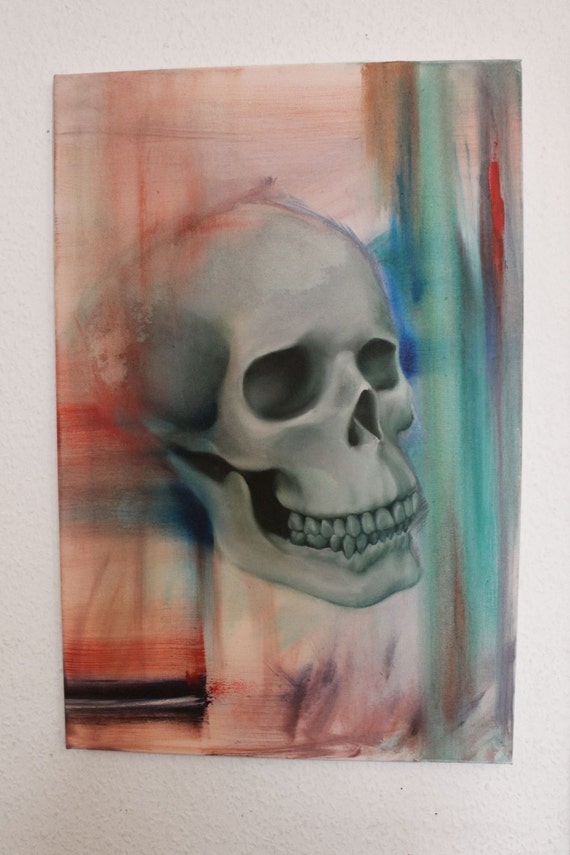 Items similar to Skull Painting on Etsy