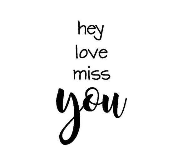 Liebe Dich Vermisse Dich Hey Klammern Stempel