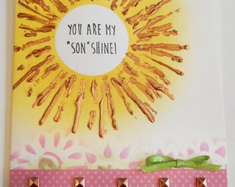 You are my "SON" shine - cling rubber stamp