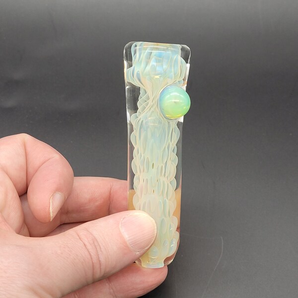 Thick Inside Out Fume Glass Chillum Pipe