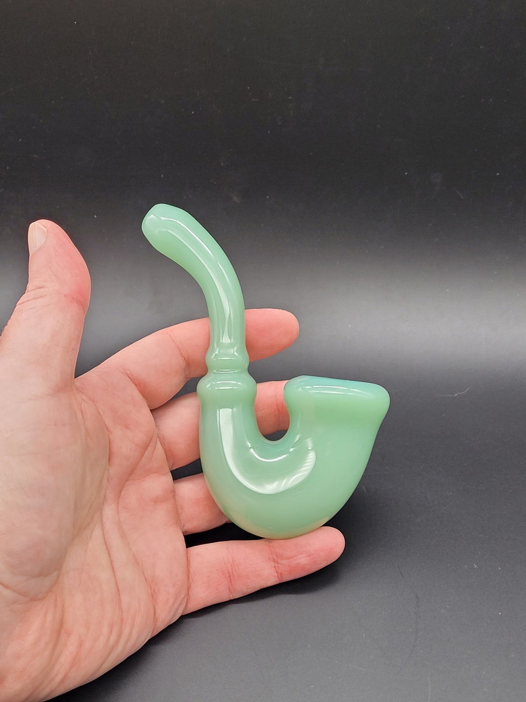 Mint Green Glass Sherlock Pipe - Etsy