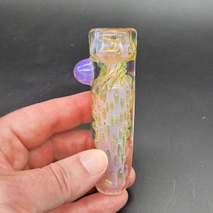 Inside Out Gold Fume Glass Chillum Pipe
