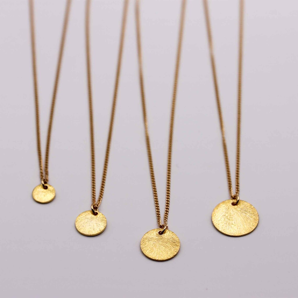 Plättchenkette gold Goldkette mit Plättchen Geschenke für Etsy.de