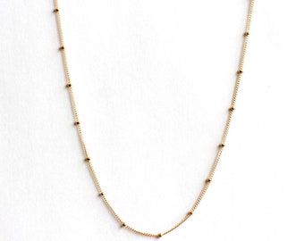 Delicate Satellite Necklace Silver | Waterproof Gold Filled Jewelry