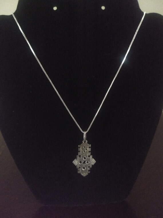 Hand made Ethiopian Silver Pendant