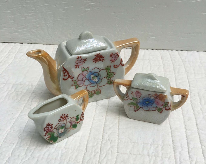 Child's Lusterware Tea Set Etsy