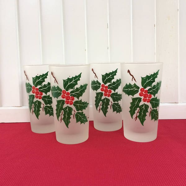 Frosted Christmas Glasses