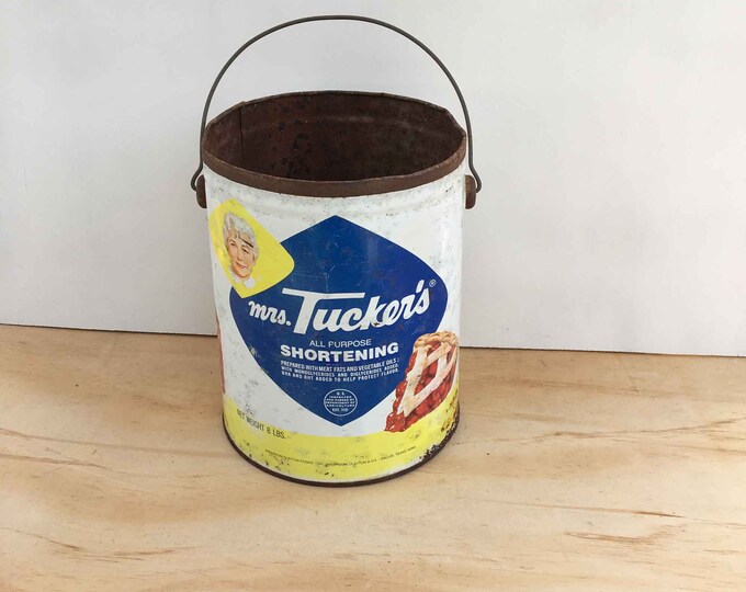 Mrs Tucker's Shortening Can Etsy