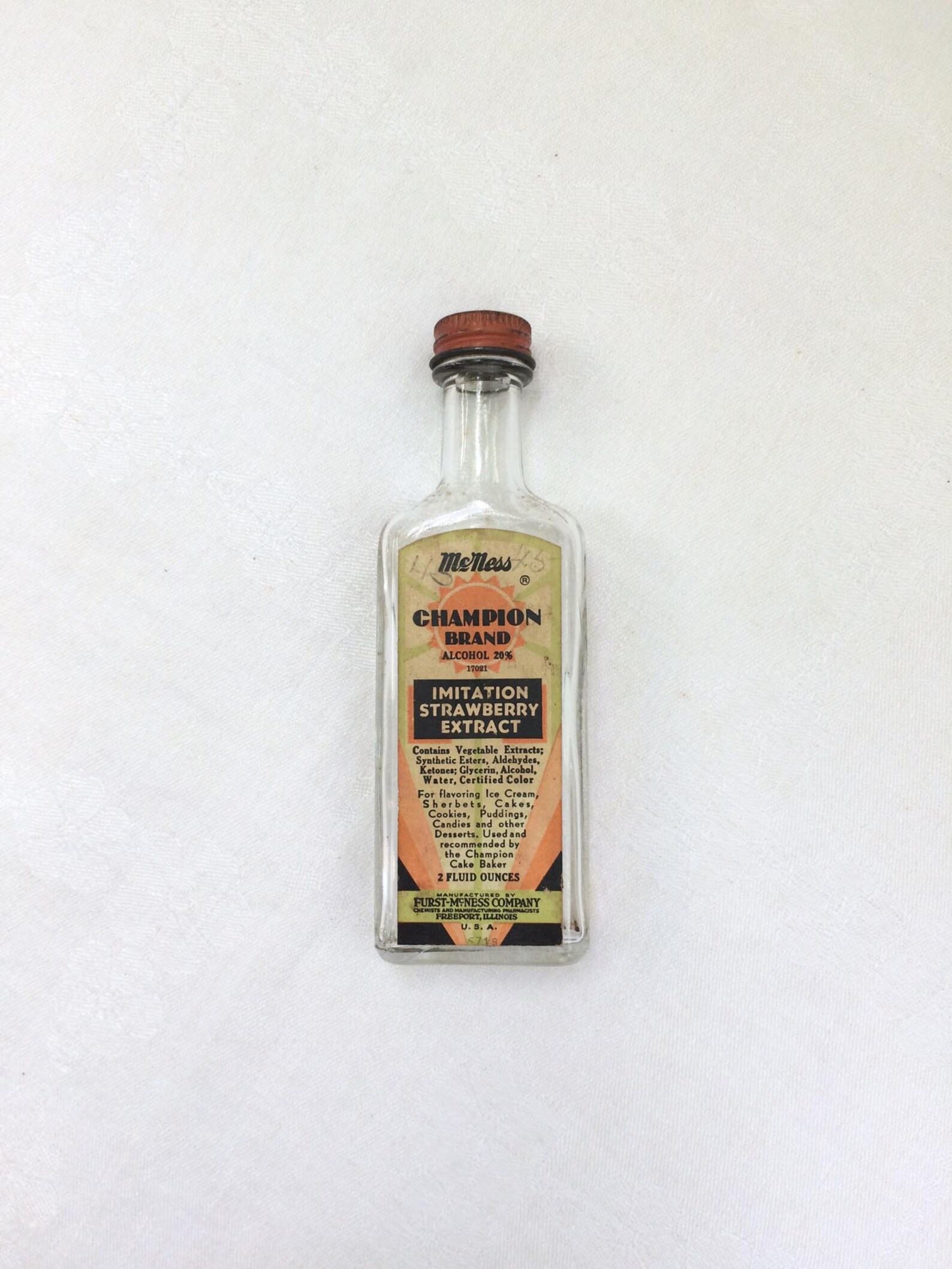 Vintage Extract Bottle Etsy