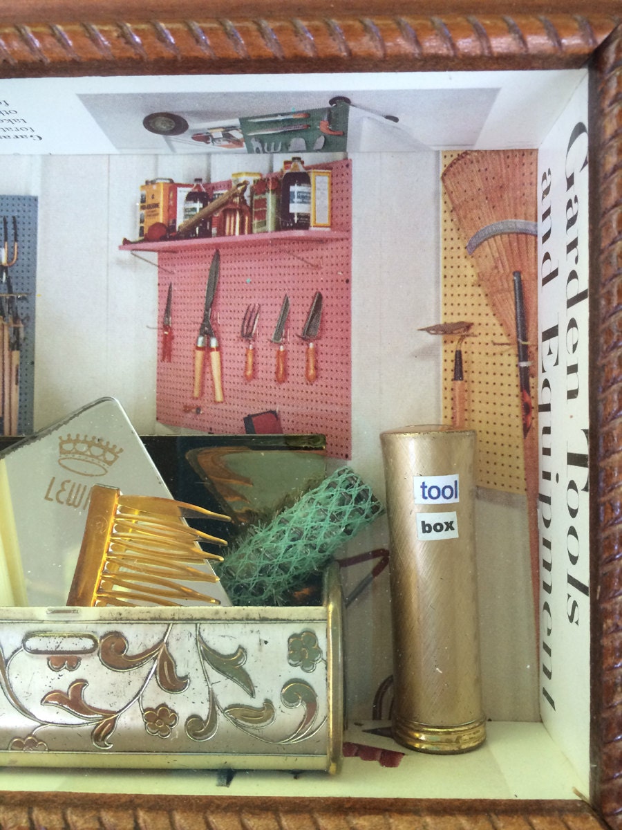 Tool Box Shadowbox Art Etsy