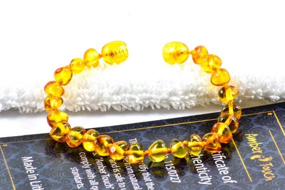 amber touch teething necklace
