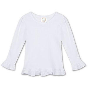 Op de afbeelding: Witte longsleeve met een geruite zoom en geruite mouwen.