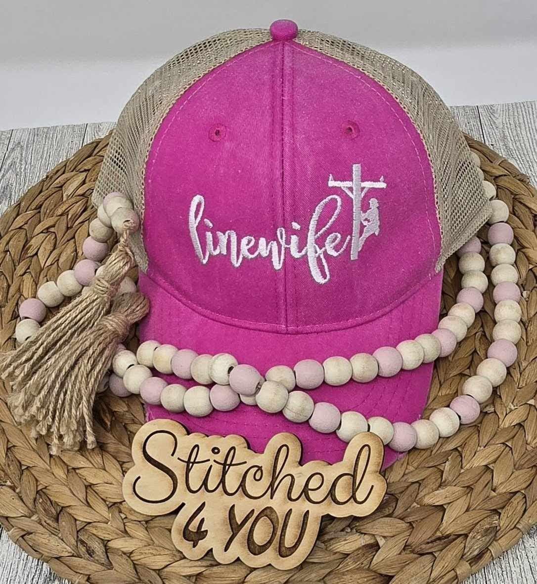 STORM WIDOW Linewife Pink Trucker Hat Accessories | Storm Widow Linewife Trucker Hat | Poshmark main image 2
