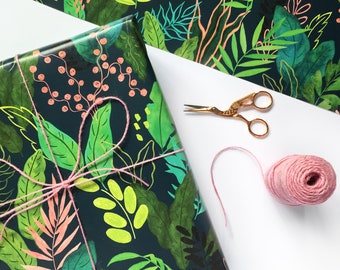 images Tropical Wrapping Paper Uk tropical gift wrap etsy