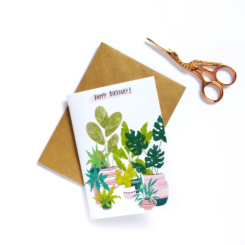 House Plant Birthday Happy Birthday Plant Lover Gift Etsy