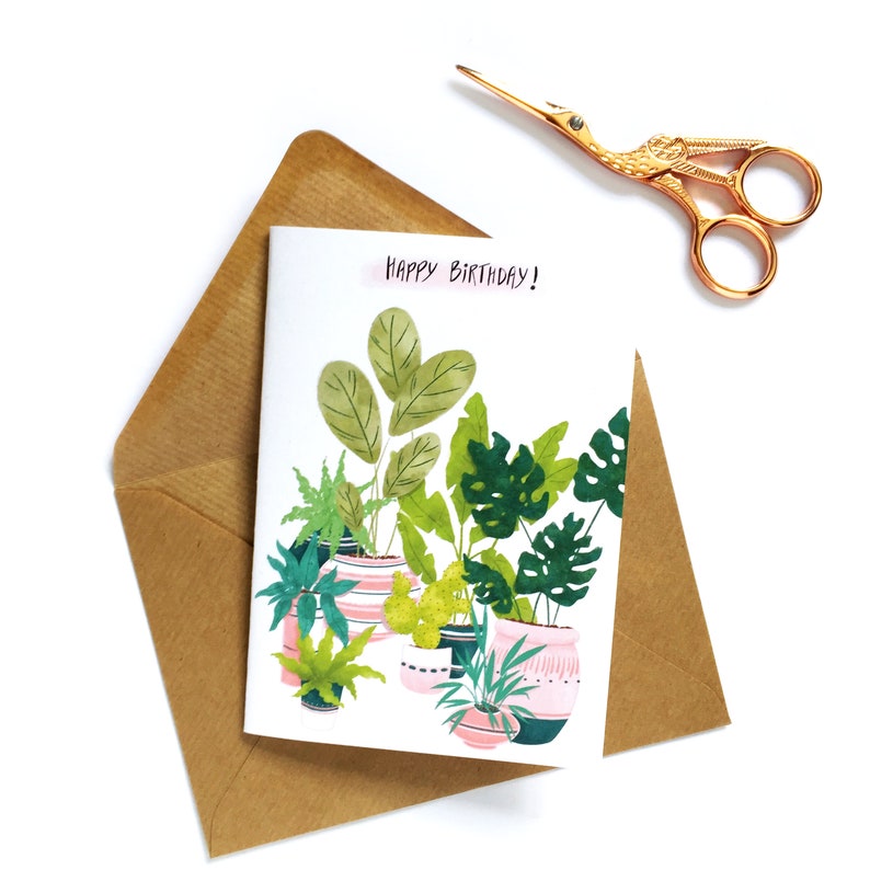 House Plant Birthday Happy Birthday Plant Lover Gift Etsy