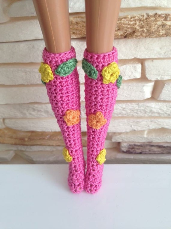 crochet doll socks