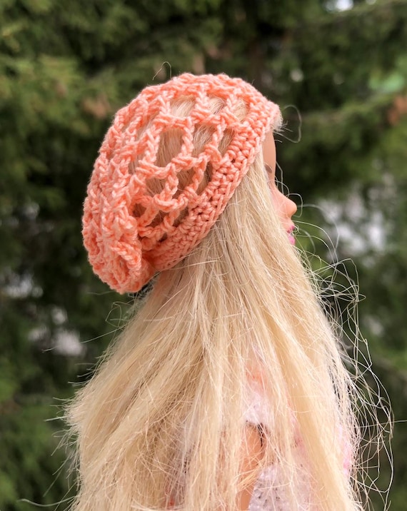 Crochet Doll Hat Doll Slouchy Hat Doll 