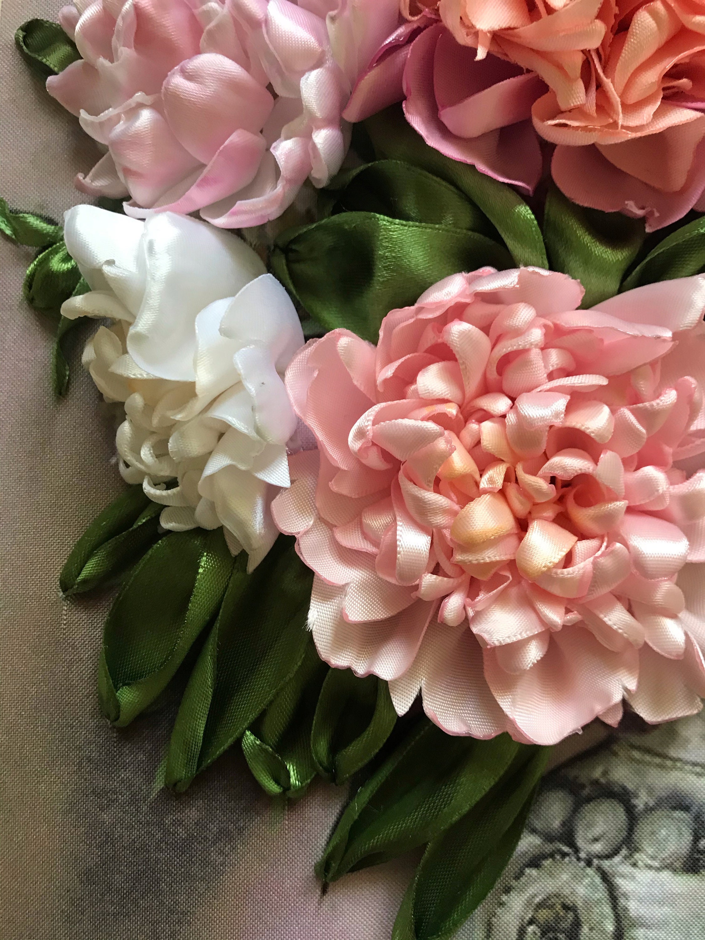 Beautiful peonies ribbon jessecmault picture 3d jessecmault  etsy uk