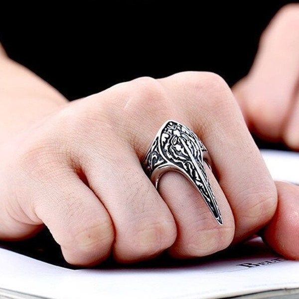 Stainless Steel Claw Ring Norse Viking Spartan Warrior Eagle Talon Archer Ring