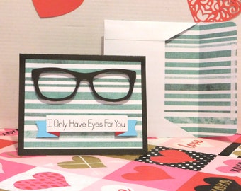 Nerdy, Valentine's Day card, Greeting card, Blank card, Love card, Anniversary