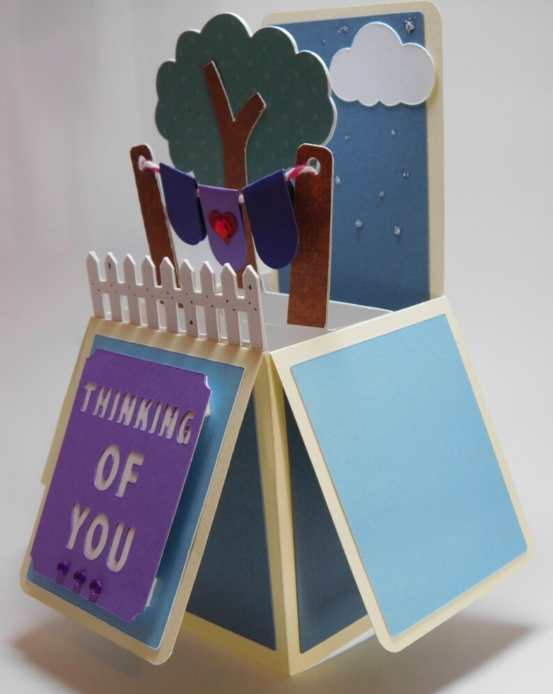 Thinking of You Popup Box Card Etsy