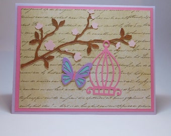 Cherry Blossom just because card