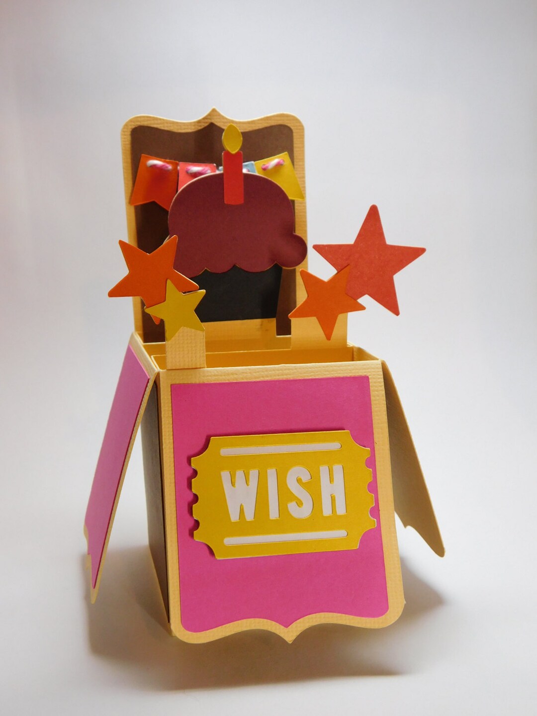 Birthday Wish Pop up Box Card - Etsy