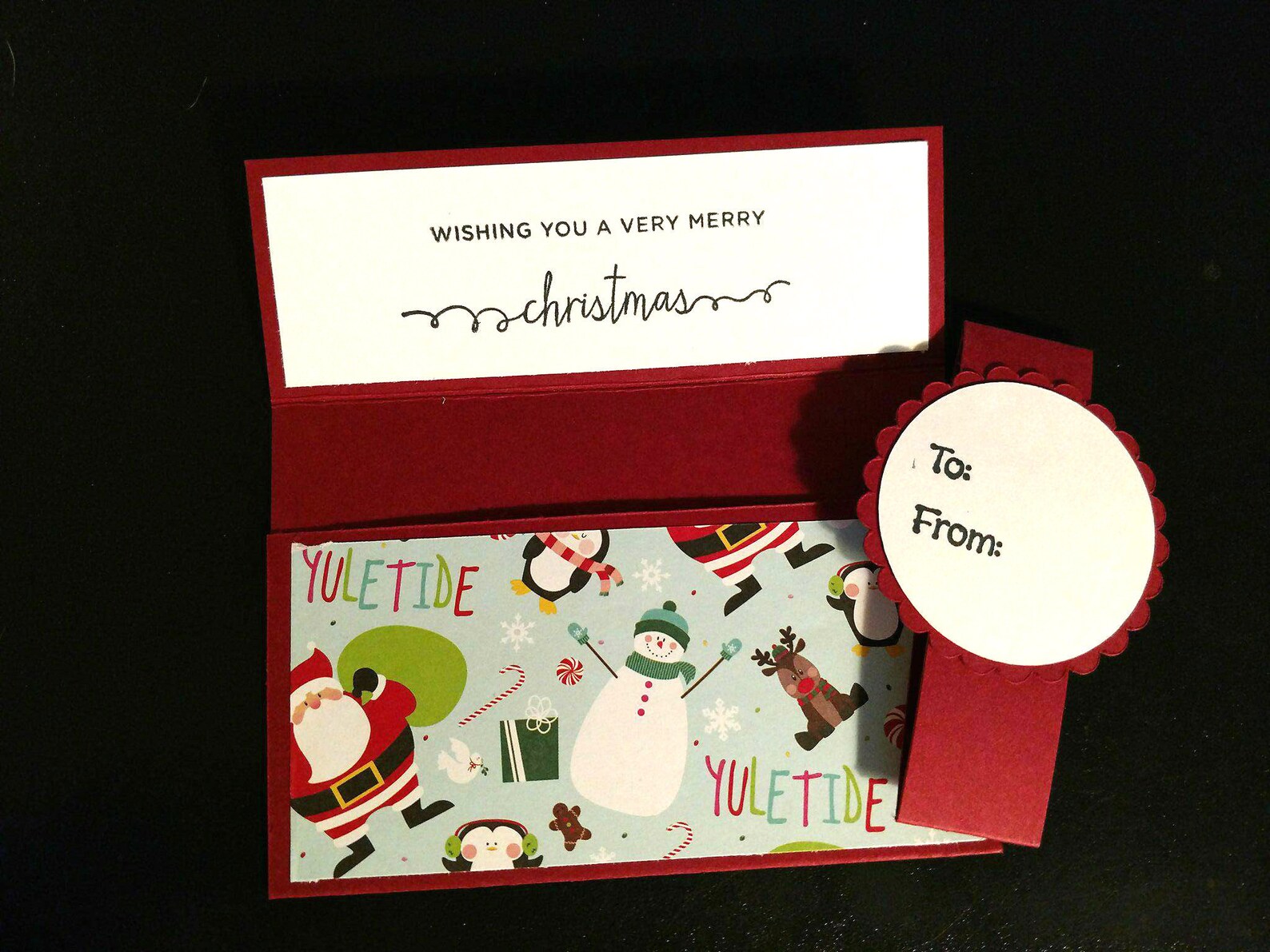 Yuletide Gift Card Holder Etsy