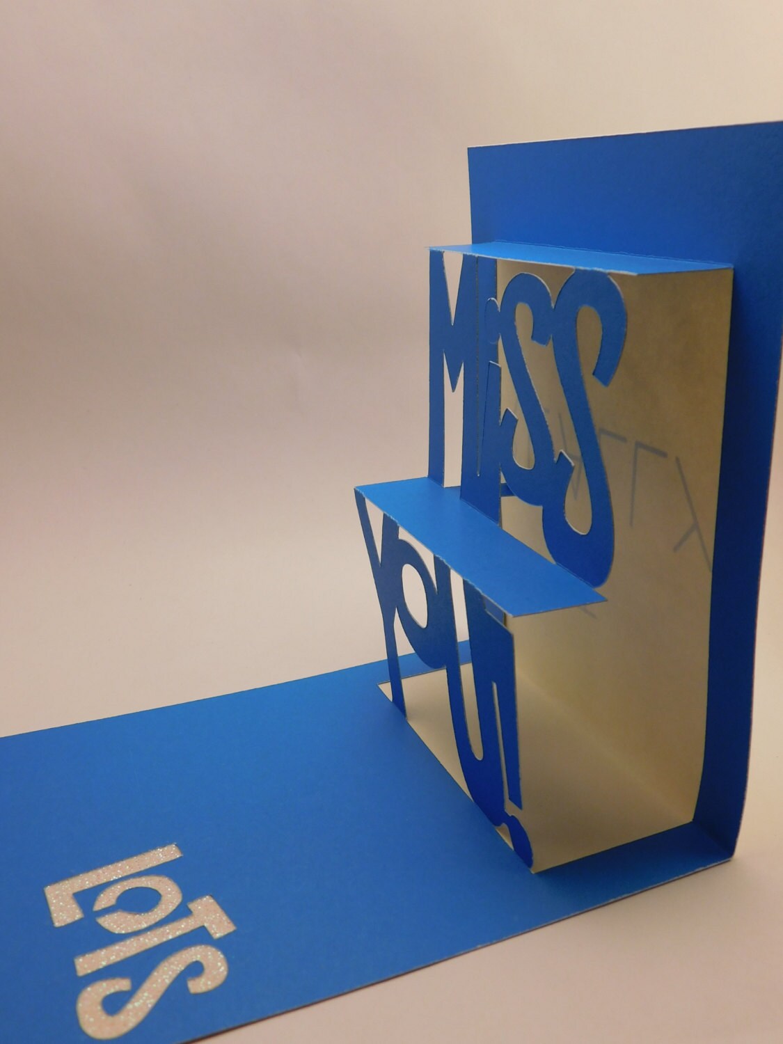 Missing You Pop up Card - Etsy