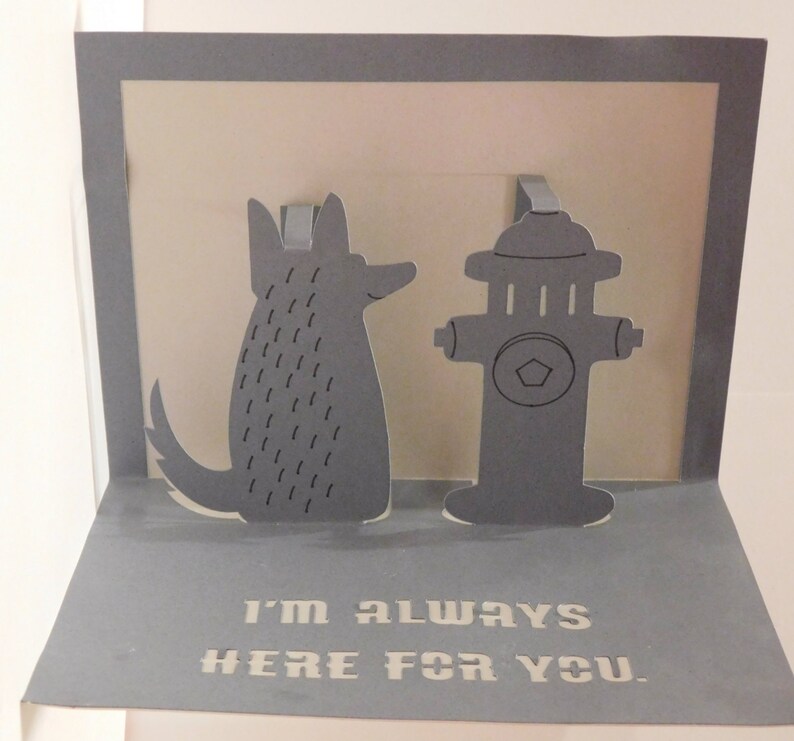 Support Greeting Card Pop Up 3D Etsy