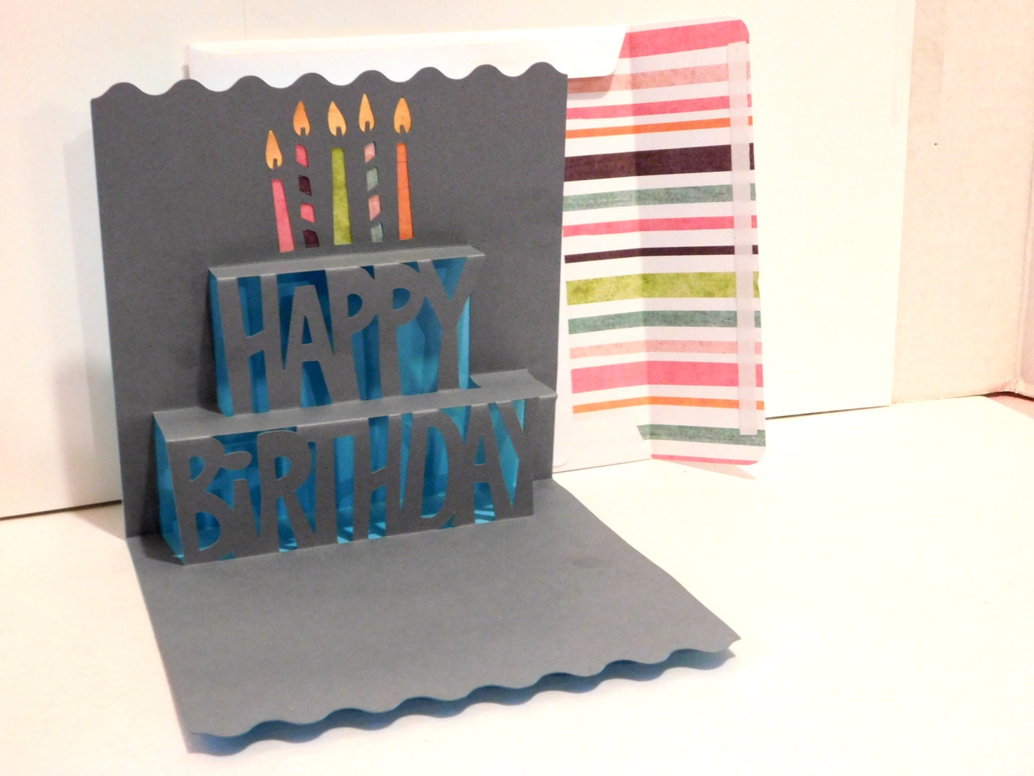 Birthday Card, Popup, 3D, Greeting Card, Blank Card - Etsy