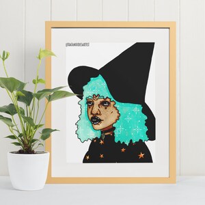 Star Witch - Art Print, Wall Art, Weird Art